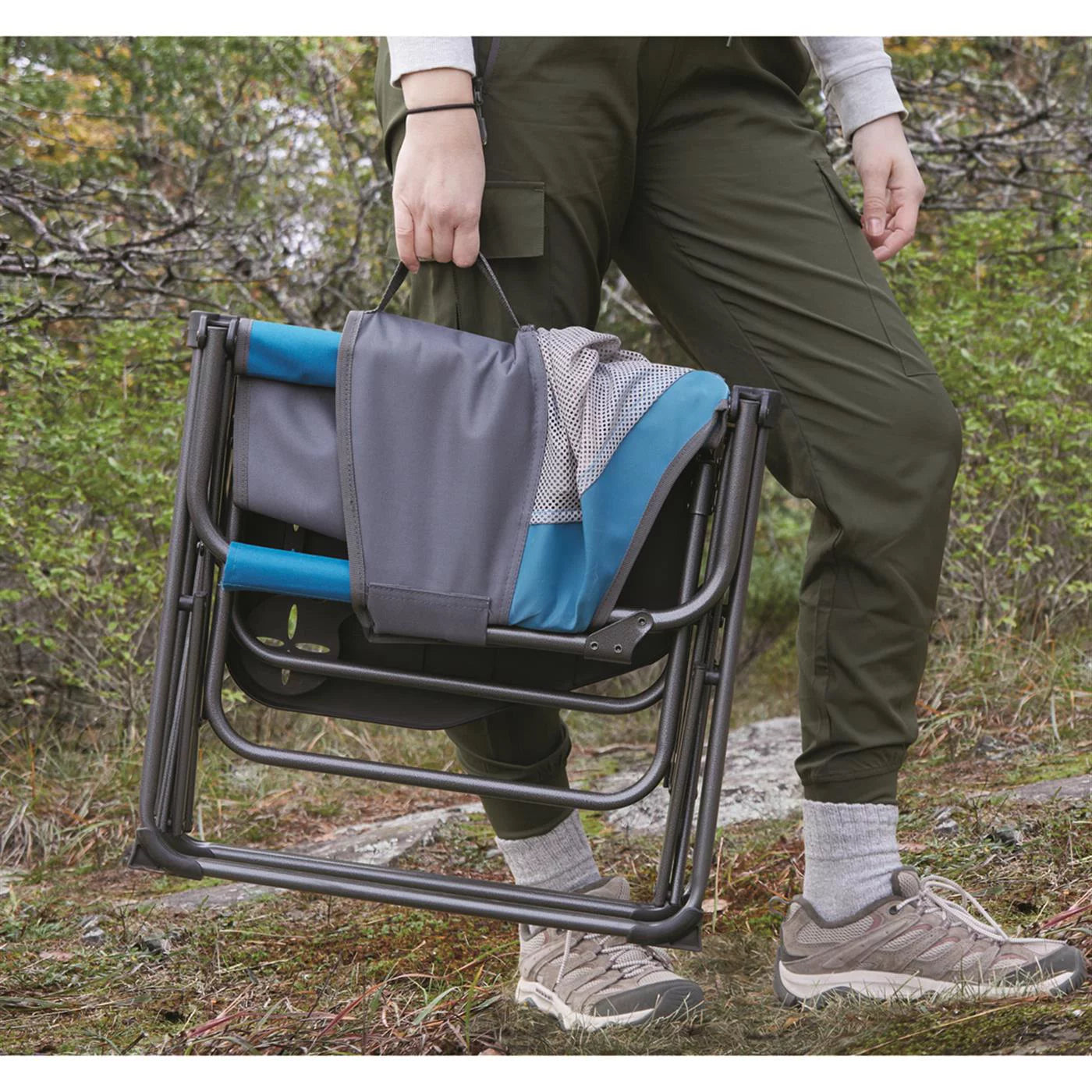 Guide Gear Easy Carry Director Camping Chair, Portable Folding, 300-lb Capacity Q8455