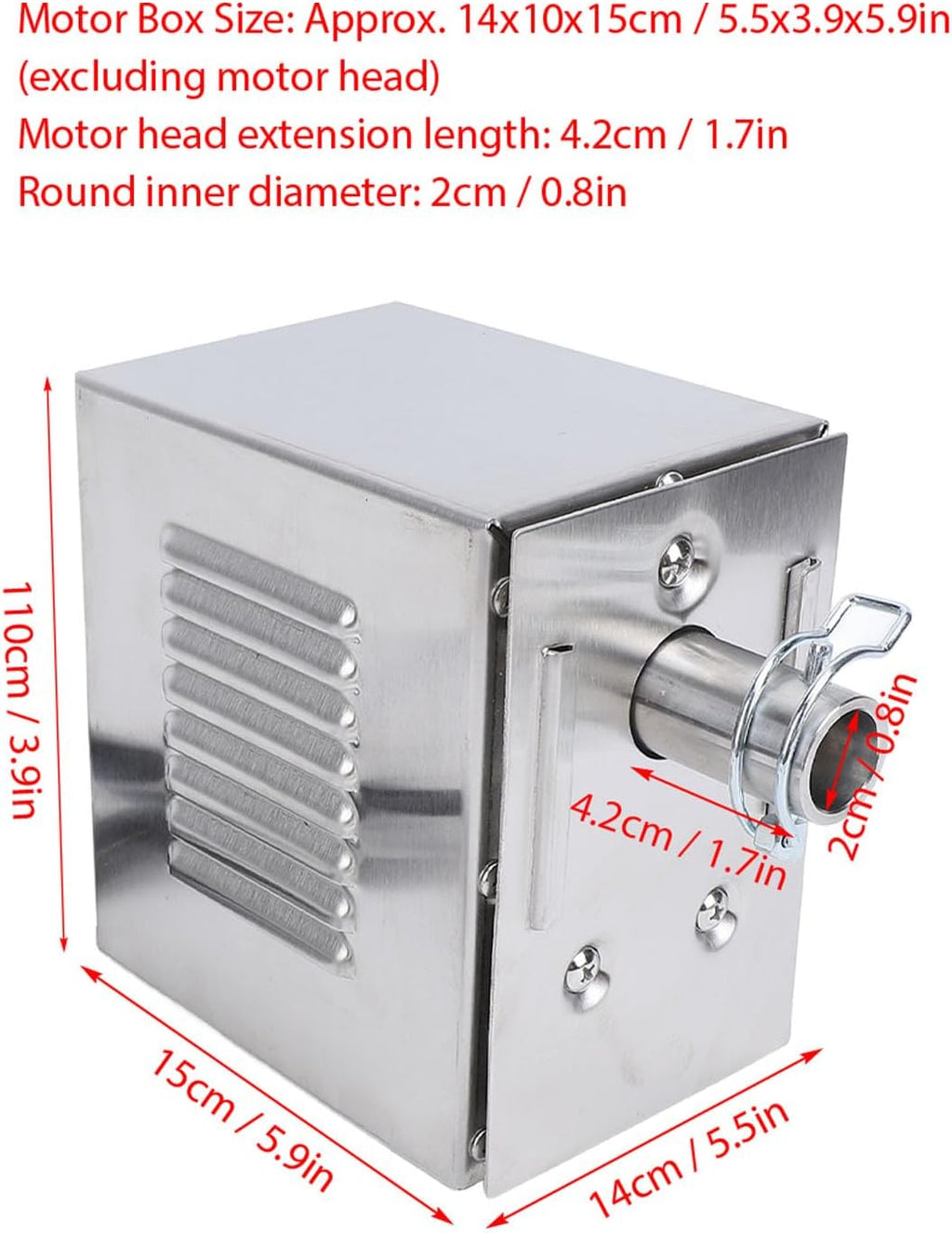 Stainless Steel Electric Grill Rotisserie Motor 45W A46437