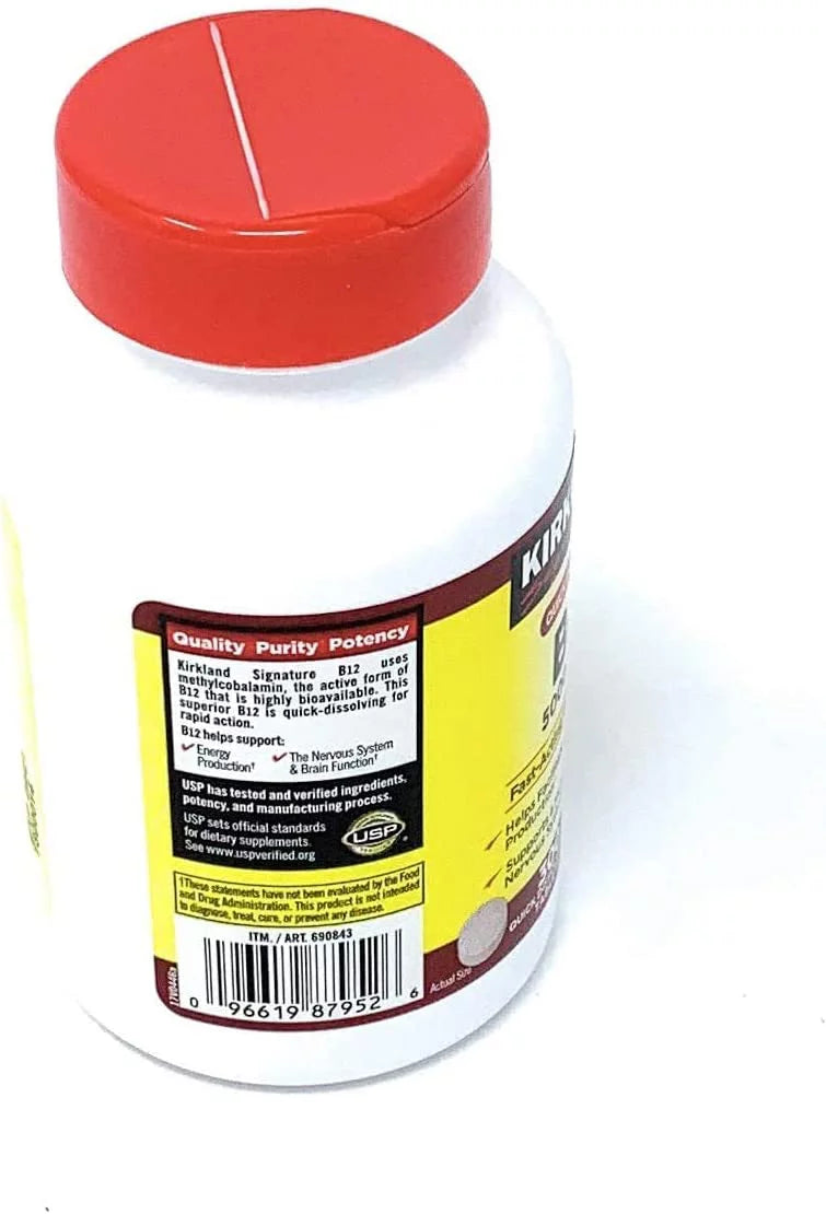 Kirkland Signature Quick Dissolve B-12 5000 mcg, 300 Tablets K590