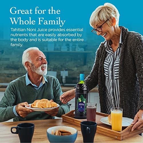 Tahitian Noni Juice by Morinda Original Noni Fruit Puree with Blueberry & Grape, 4x1L Bottles P3061