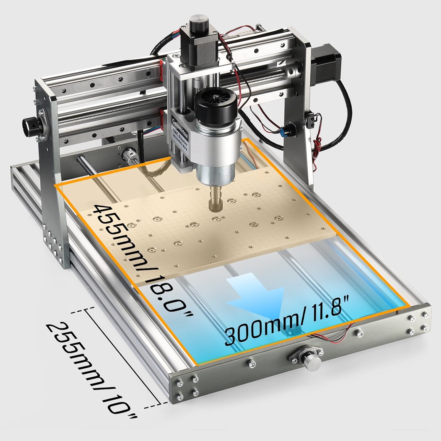 Genmitsu 3020-PRO MAX V2 CNC Router Machine with Y-Axis Extension Kit Z991780