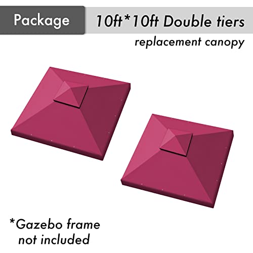 Gazebo Canopy Replacement Top 10x10 FT Grey R8604