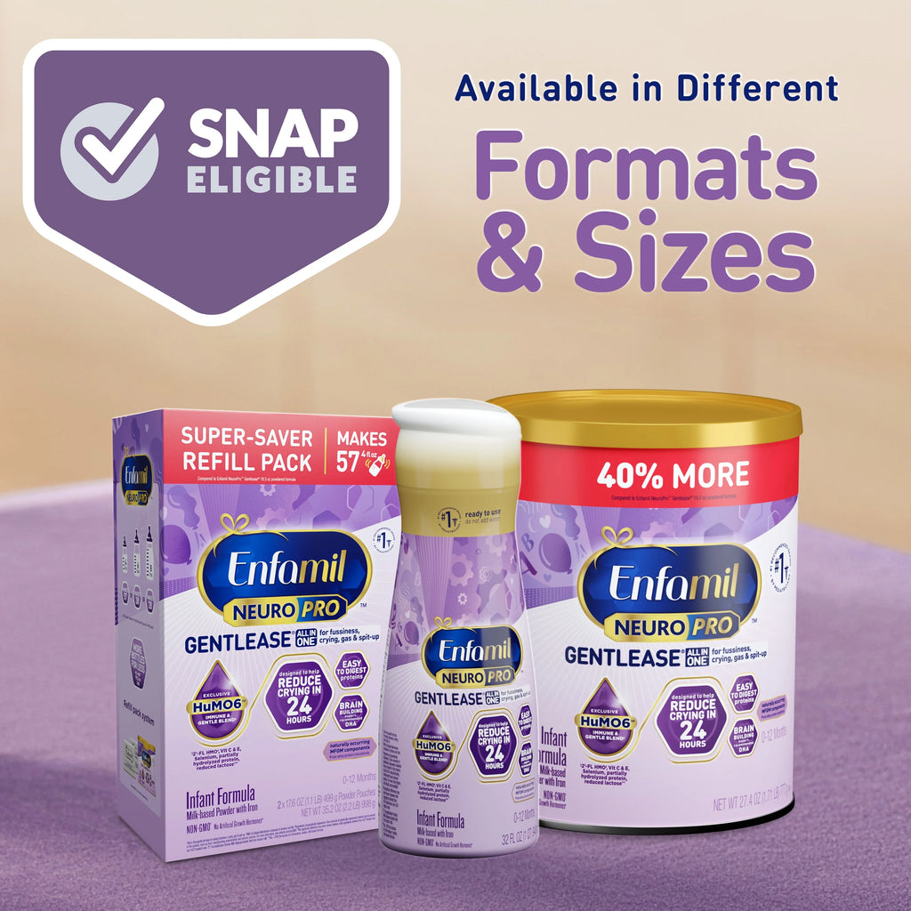 Enfamil NeuroPro Gentlease Baby Formula Refill Box, 30.4 Oz X44132