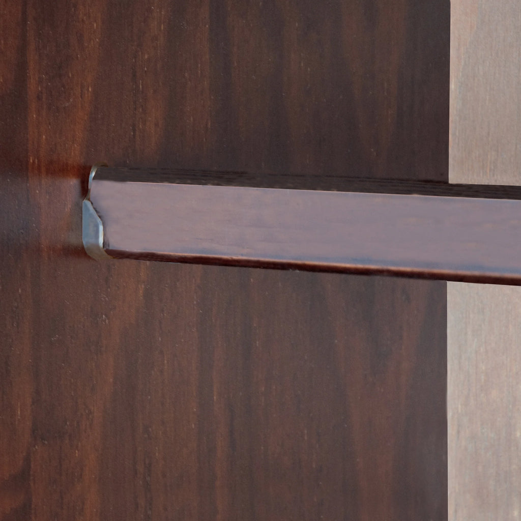 Copper Grove Palace Imports Solid Wood Wardrobe Armoire with Knobs Mocha Y54966