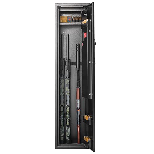 VEVOR 3-4 Rifles Gun Safe with Digital Keypad, Quick Access Storage Cabinet T442