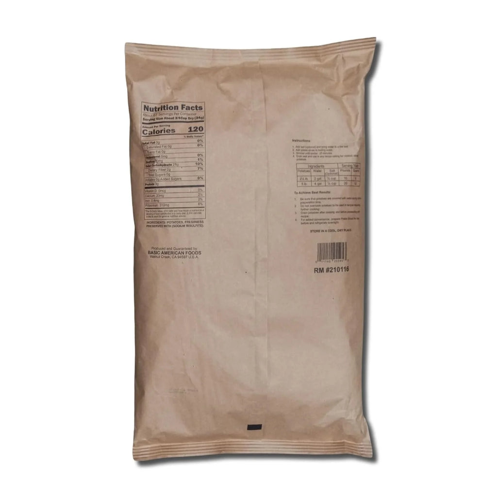 Dehydrated Potato Slices Value Pack 5 Pound Bulk Bag E146815