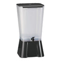 Tablecraft 1053 Polypropylene Plastic Non-Insulated Beverage Dispenser, 5-Gallon, Black