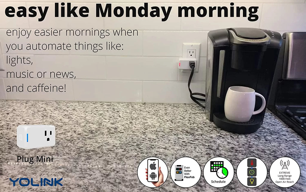 YoLink Mini Plug Smart Outlet for Alexa Google Assistant IFTTT B294