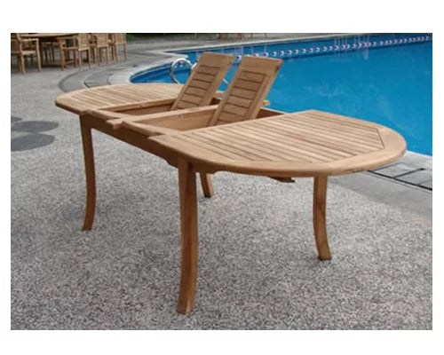 Grade-A Teak 10 Seater Outdoor Dining Set with Oval Extension Table and 10 Stacking Arm Chairs Q3308